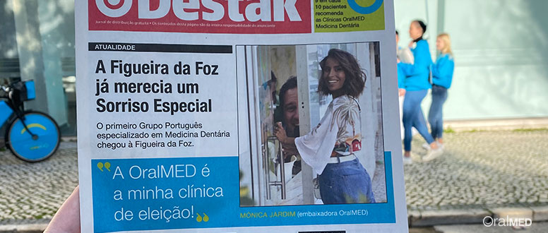 Mónica Jardim esteja na clínica OralMED Figueira da Foz